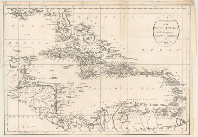 An Accurate Map of the West Indies with the Adjacent Coast of America