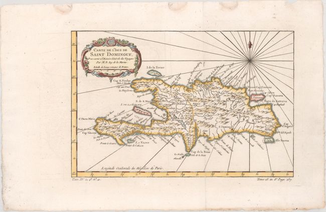 Carte de l'Isle de Saint Domingue, pour Servir a l'Histoire Generale des Voyages