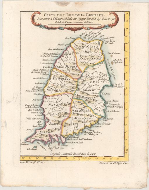 Carte de l Isle de la Grenade, pour Servir a l'Histoire Generale des Voyages