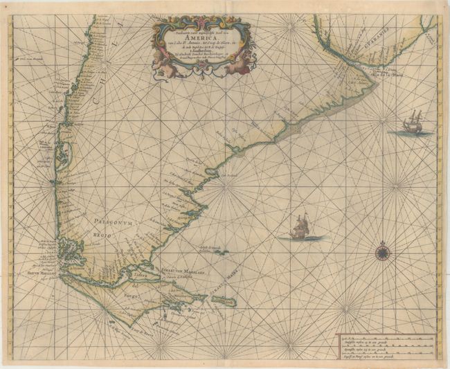Paskaarte van 't Zuydelyckste Deel van America, van Cabo St. Antonio, tot Caep de Hoern, en de inde Zuyd-Zee, tot B. de Tongoy