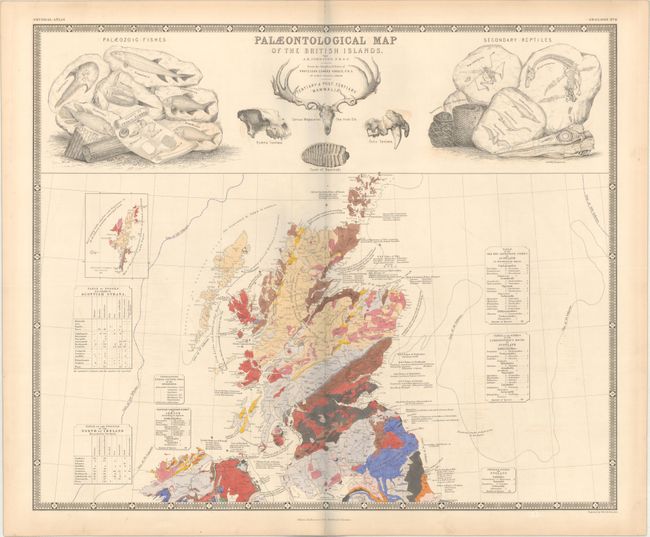 Palaeontological Map of the British Islands [and] Palaeontological Map Sheet No. 2
