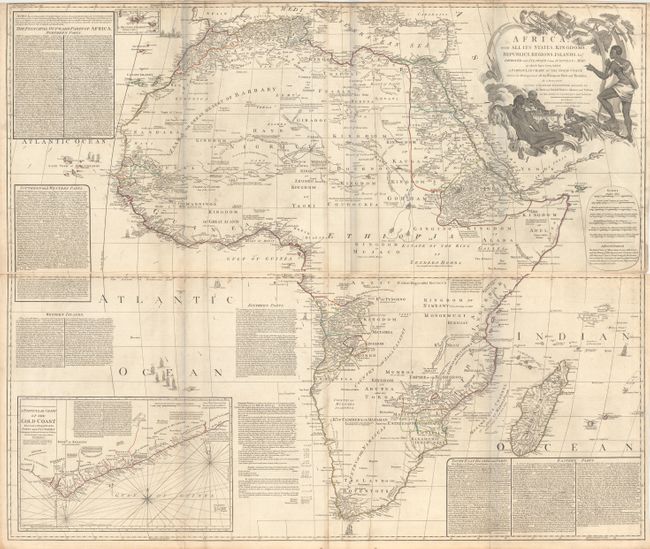Africa, with All Its States, Kingdoms, Republics, Regions, Islands, &ca. Improved and Inlarged from d'Anville's Map; to Which Have Been Added a Particular Chart of the Gold Coast