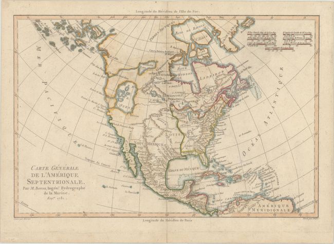 Carte Generale de l'Amerique Septentrionale