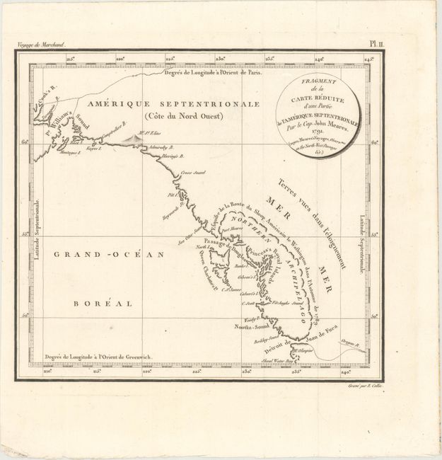 Fragment de la Carte Reduite d'une Partie de l'Amerique Septentrionale par le Cap. John Meares...