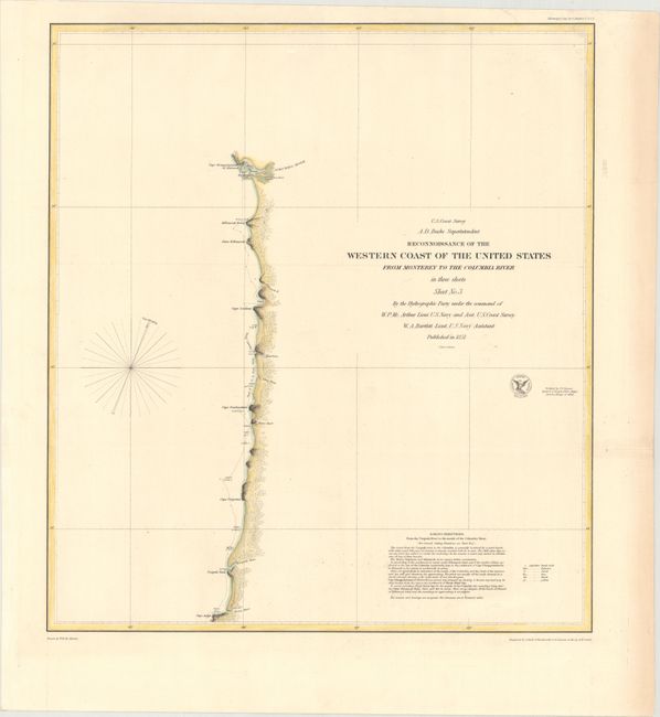 Reconnoissance of the Western Coast of the United States from Monterey to the Columbia River in Three Sheets Sheet No. 3
