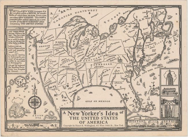 A New Yorker's Idea of the United States of America
