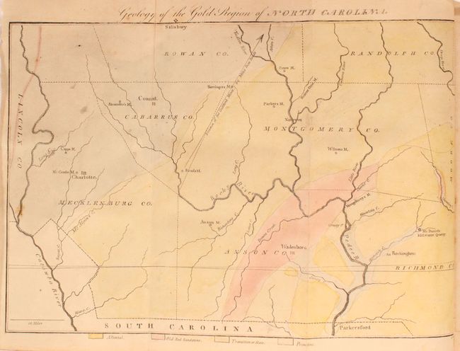 Geology of the Gold Region of North Carolina [bound in] The American Journal of Science and Arts Vol. XVI. - July, 1829