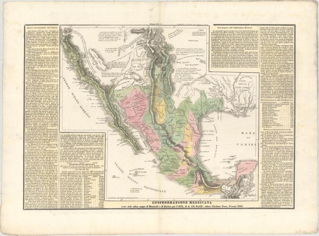Confederazione Messicana Tratta dalle Ultime Mappe di Humboldt e di Buchon