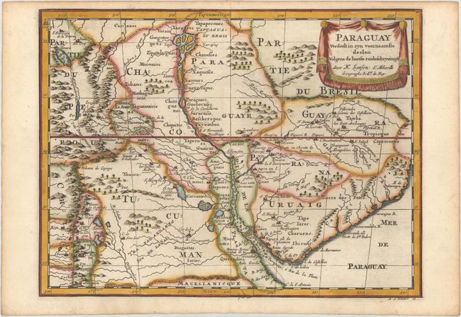 Paraguay Verdeelt in zyn Voornaamste Deelen Volgens de Laatste Reisbeschryvinge