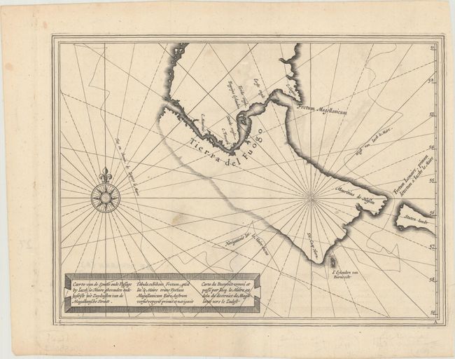 Caerte van de Strate ende Passage by Iacob le Maire...