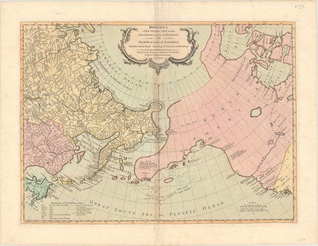 Bowles's New Pocket Map of the Discoveries Made by the Russians on the North West Coast of America