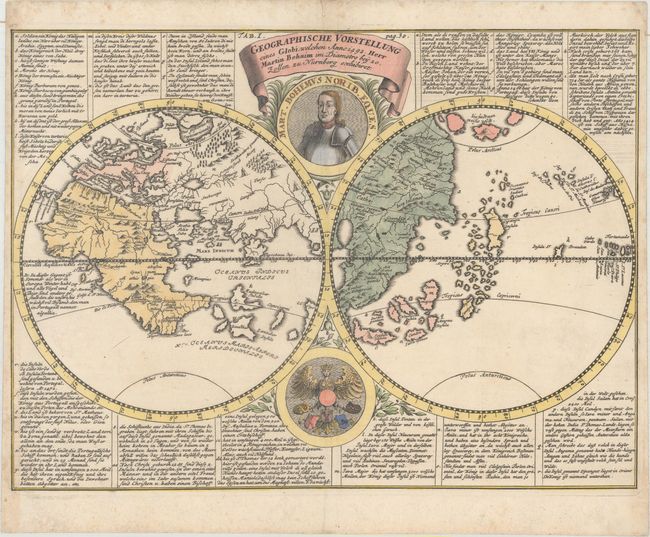 Geographische Vorstellung eines Globi, Welchen Anno 1492. Herr Martin Behaim...