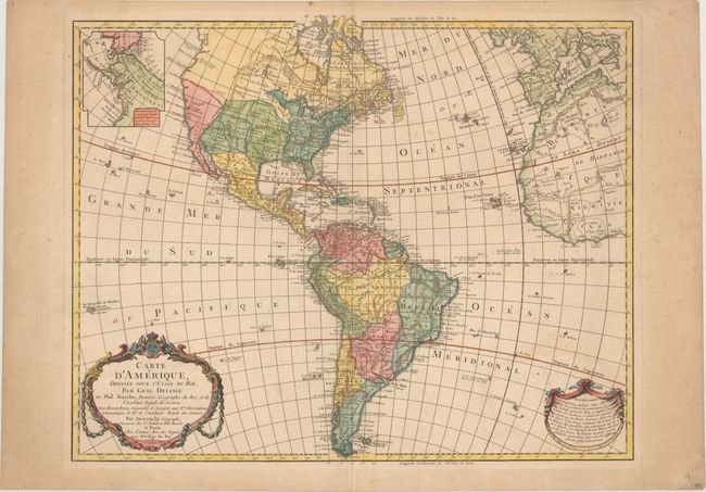 Carte d'Amerique, Dressee pour l'Usage du Roi. Par Guil. Delisle...