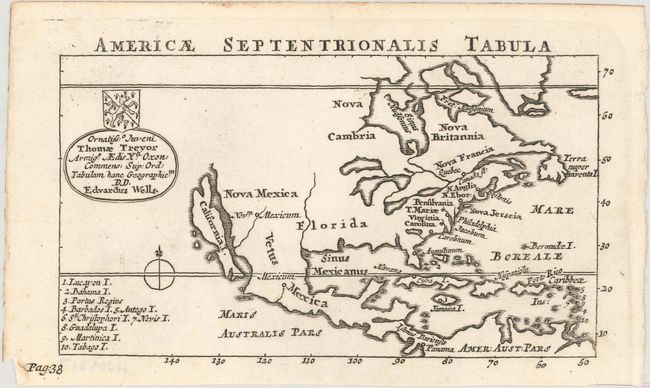 Americae Septentrionalis Tabula