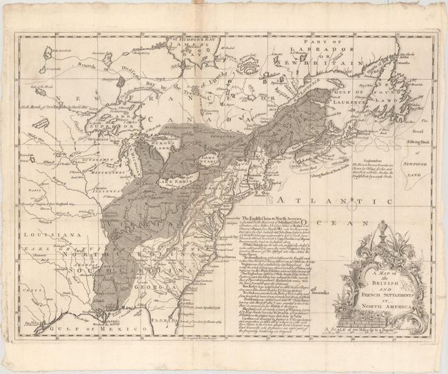 A Map of the British and French Settlements in North America