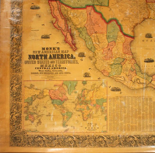 Monk's New American Map Exhibiting the Larger Portion of North America...