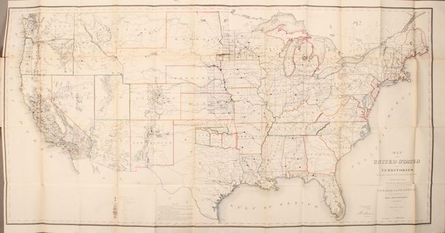 Map of the United States and Territories Shewing the Extent of Public Surveys and Other Details... [bound in report]
