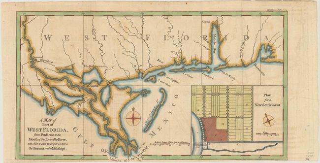 A Map of Part of West Florida, from Pensacola to the Mouth of the Iberville River, with a View to Shew the Proper Spot for a Settlement on the Mississipi