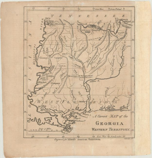 A Correct Map of the Georgia Western Territory