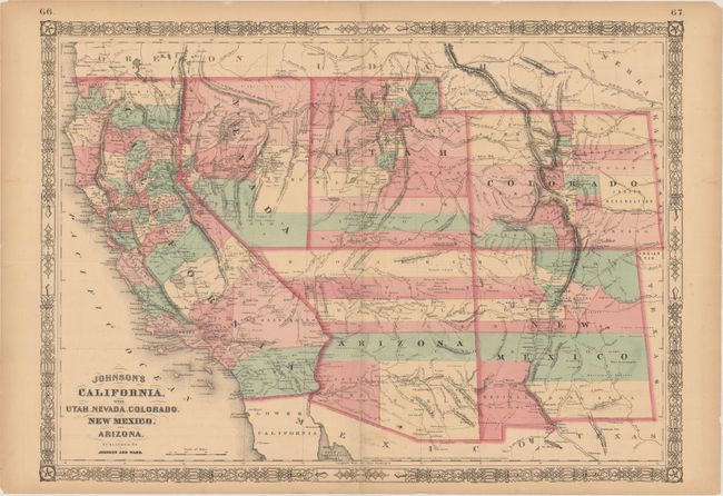 Johnson's California, with Utah, Nevada, Colorado, New Mexico, and Arizona