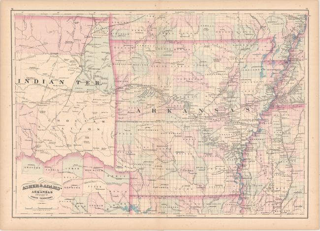 Asher & Adams' Arkansas and Portion of Indian Territory