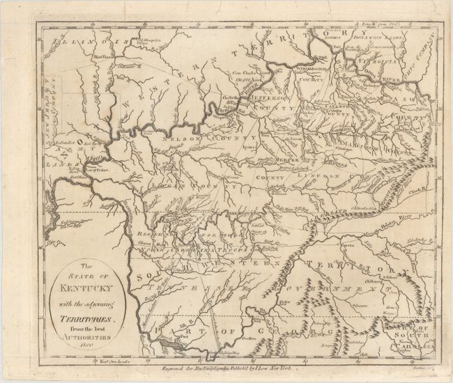 The State of Kentucky with the Adjoining Territories, from the Best Authorities