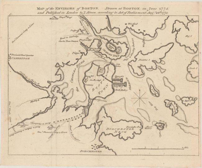 Map of the Environs of Boston. Drawn at Boston in June 1775; and Published in London