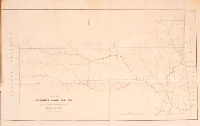 Plat of Cherokee Lands. Ind: Ter:... [bound in] Report from the Secretary of War ... in Relation to the Cherokee Treaty of 1835