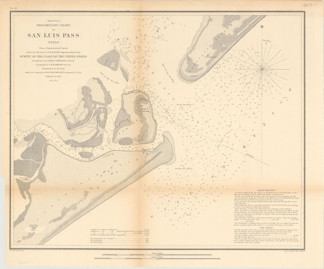 (Sketch 1 No 4) Preliminary Chart of San Luis Pass Texas