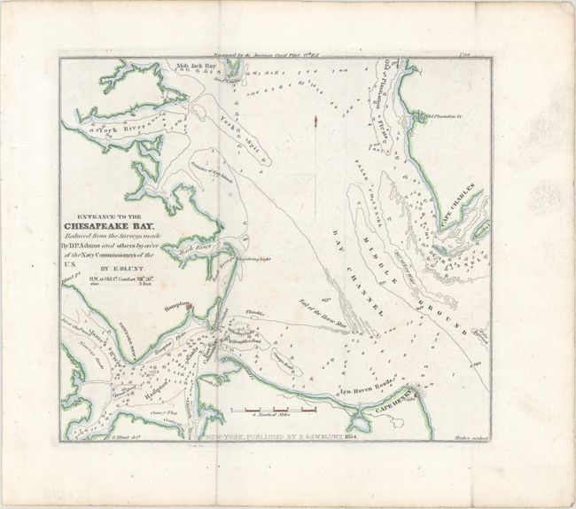 Entrance to the Chesapeake Bay. Reduced from the Surveys Made by D.P. Adams and Others by Order of the Navy Commissioners of the U.S.