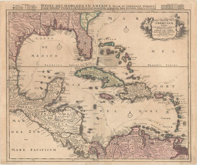 Insulae Americanae Nempe: Cuba. Hispaniola. Iamaica. Pto Rico. Lucania. Antillae Vulgo Caribae. Barlo-Et Sotto-Vento, Etc.