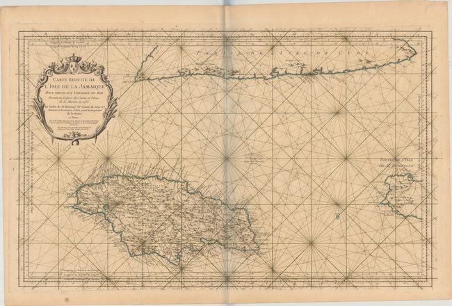 Carte Reduite de l'Isle de la Jamaique pour Servir aux Vaisseaux du Roy...