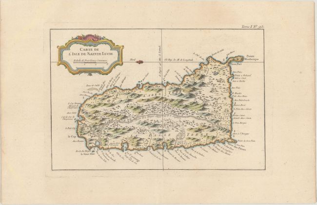 Carte de l'Isle de Sainte Lucie