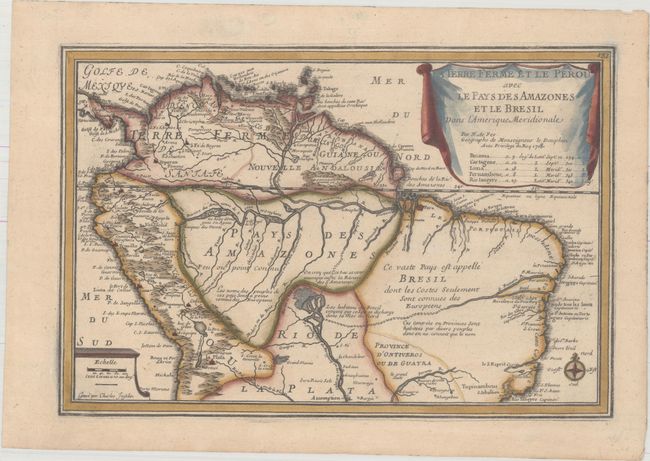 La Terre Ferme et le Perou avec le Pays des Amazones et le Bresil dans l'Amerique Meridionale