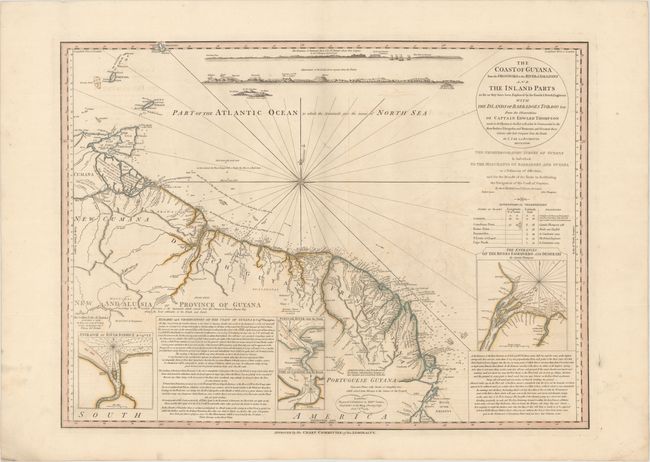 The Coast of Guyana from the Oroonoko to the River of Amazons and the Inland Parts as Far as They Have Been Explored by the French & Dutch Engineers with the Islands of Barbadoes Tobago &ca...