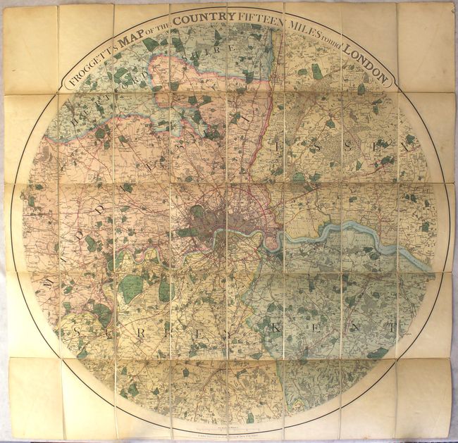 Froggett's Map of the Country Fifteen Miles Round London