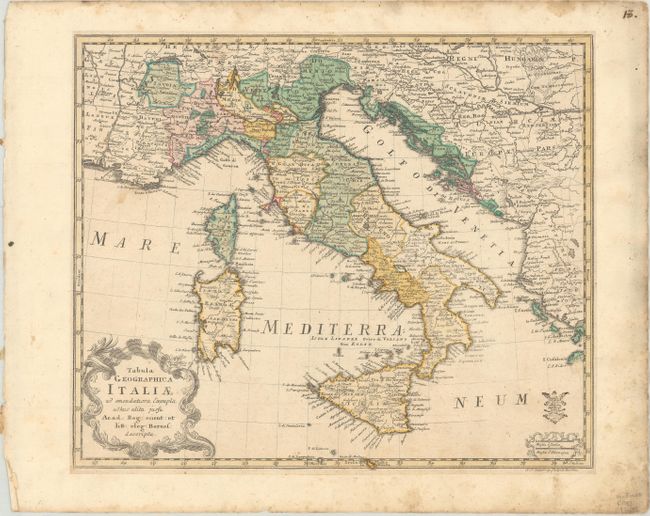 Tabula Geographica Italiae...