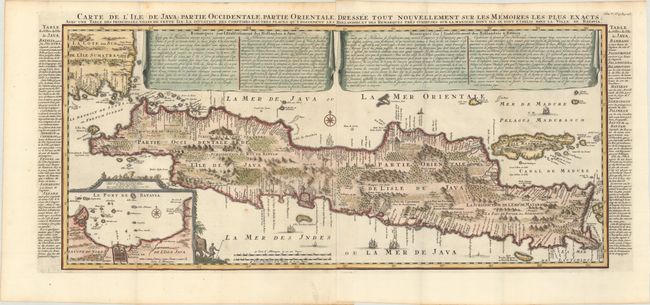 Carte de l'Ile de Java: Partie Occidentale, Partie Orientale, Dressee Tout Nouvellement sur les Memoires les Plus Exacts...