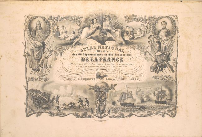 Atlas National Illustre des 86 Departements et des Possessions de la France