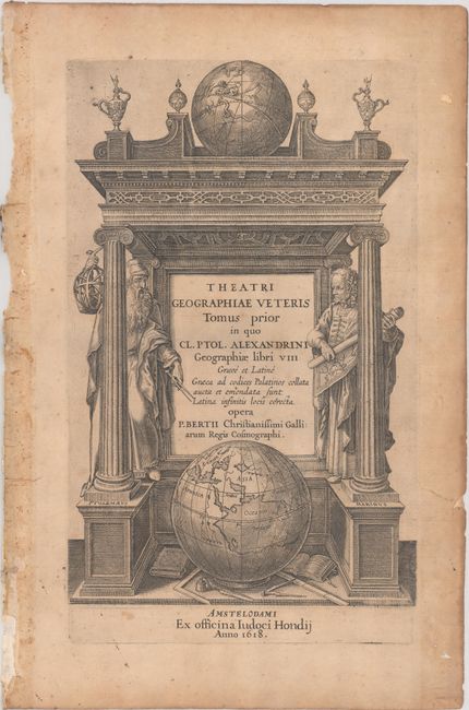 Theatri Geographiae Veteris Tomus Prior in quo Cl. Ptol. Alexandrini Geographie Libri VIII