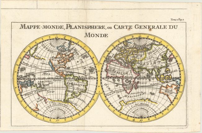 Mappe-Monde, Planisphere, ou Carte Generale du Monde
