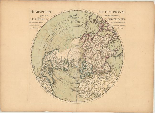 Hemisphere Septentrional pour voir Plus Distinctement les Terres Arctiques