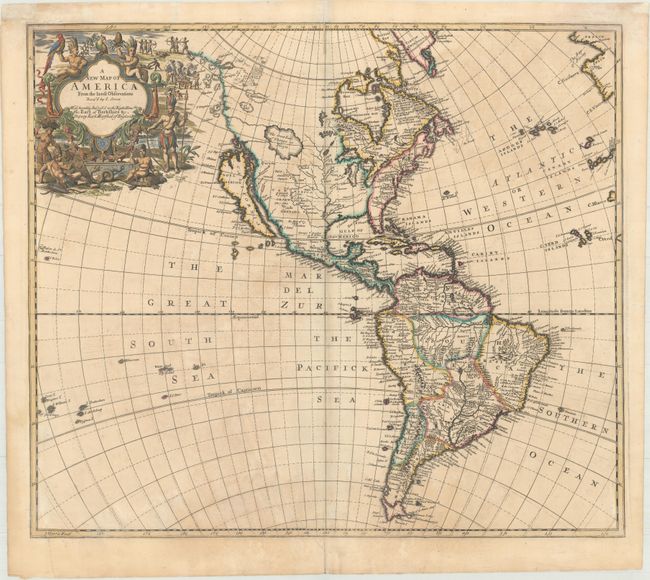 A New Map of America from the Latest Observations