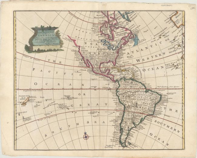 A New General Map of America. Drawn from Several Accurate Particular Maps and Charts, and Regulated by Astronomical Observations