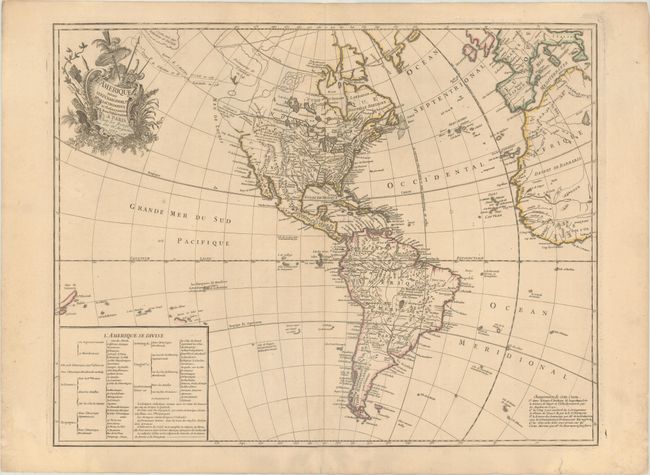 L'Amerique Suivant le R.P. Charlevoix Jte. Mr. de la Condamine, et Plusieurs Autres Nouvle. Observations