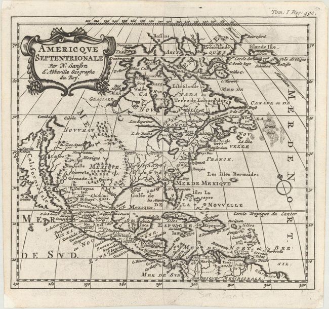 Americque Septentrionale par N. Sanson d'Abbeville Geographe du Roy