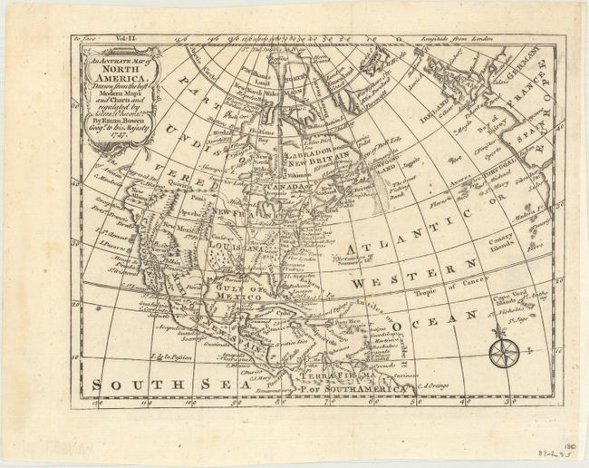 An Accurate Map of North America, Drawn from the Best Modern Maps and Charts and Regulated by Astronl. Observatns