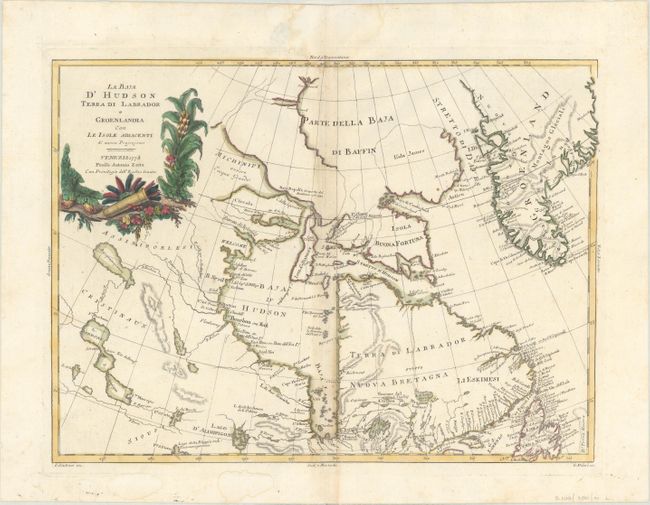 La Baja d'Hudson Terra di Labrador e Groenlandia con le Isole Adiacenti di Nuova Projezione