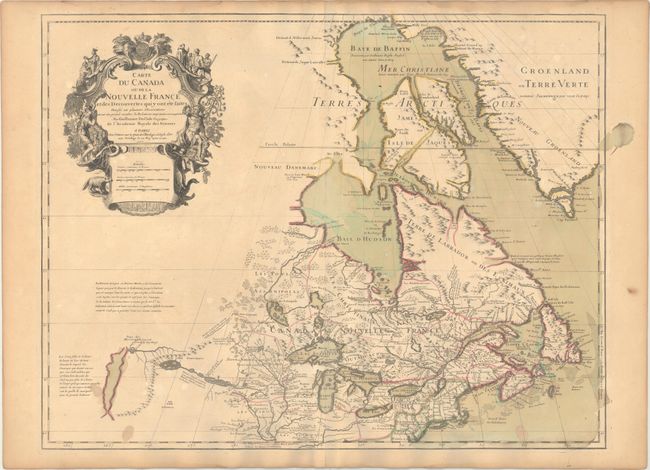 Carte du Canada ou de la Nouvelle France et des Decouvertes qui y ont ete Faites...