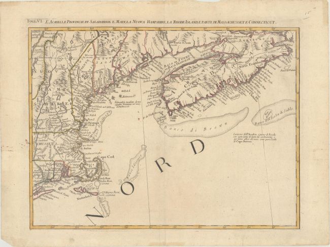 L'Acadia, le Provincie di Sagadahook e Main, la Nuova Hampshire, la Rhode Island, e Parte di Massachusset e Connecticut